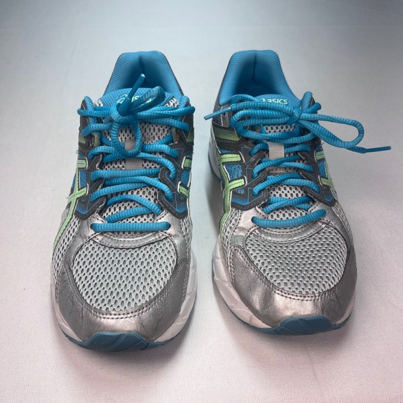 Asics GEL-CONTEND 3 Women's Running‎ Shoes Size 9 US Silver Blue Athletic - Picture 2 of 11